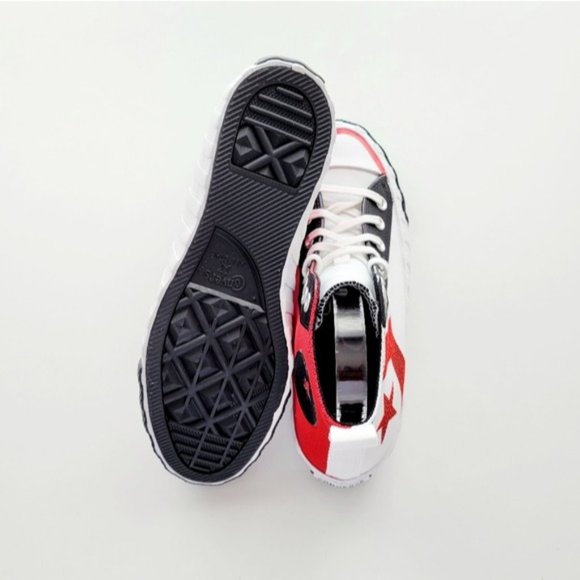 Converse UNT1TL3D Hi White University Red Black Women's 6 - Picture 5 of 6
